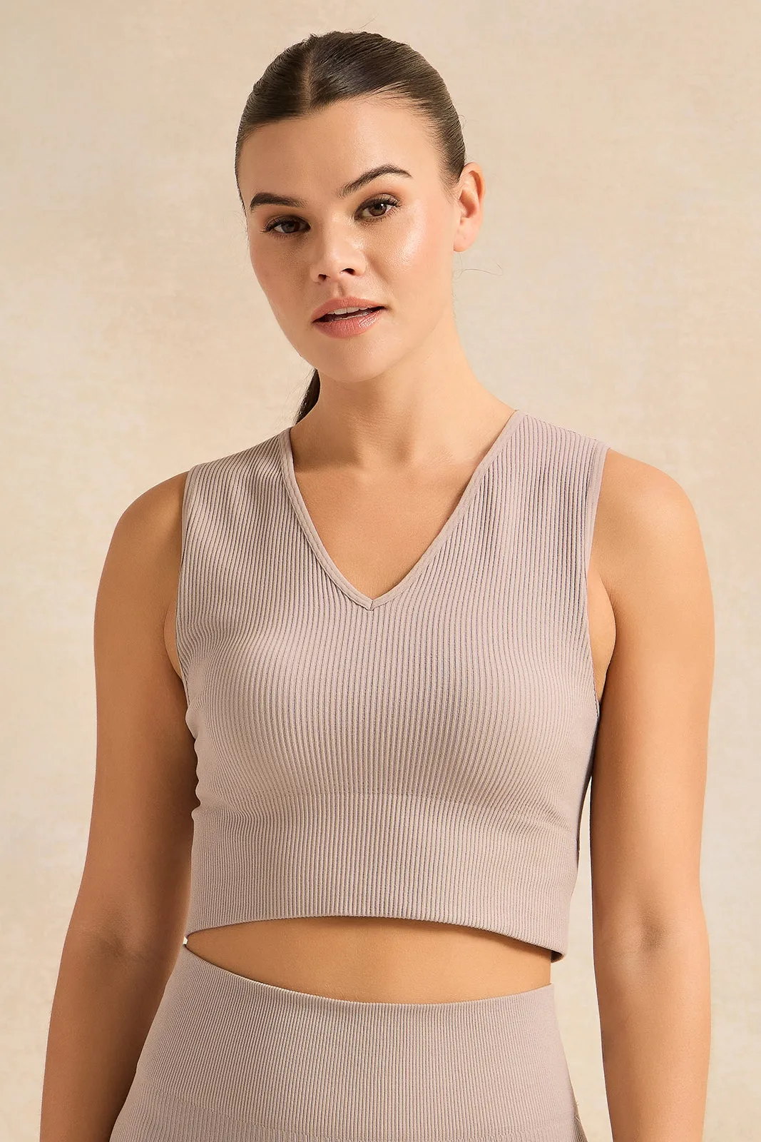 Women Ecru Active Sports Bra sold by Redtag