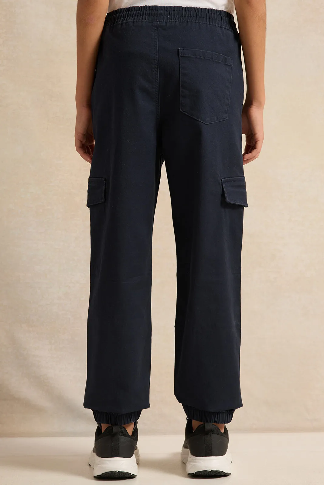 Senior Boys Navy Cargo Jogger sold by Redtag product image thumbnail 3