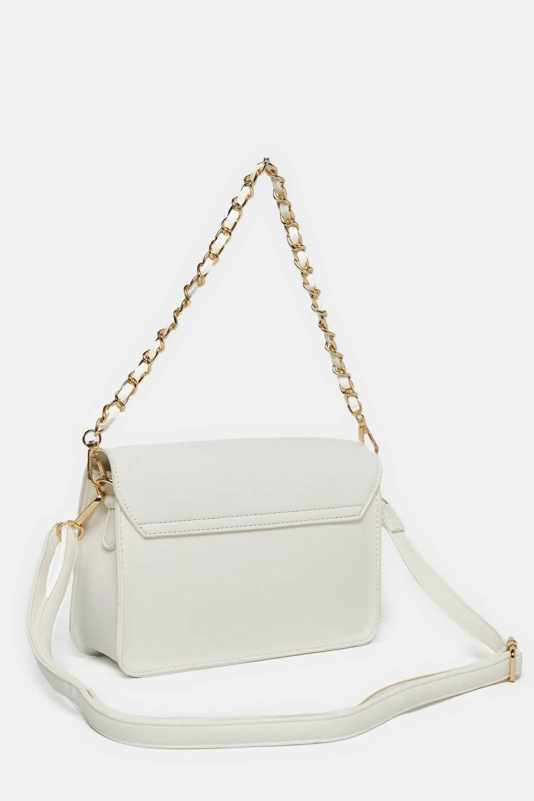 Women White Messenger Bag sold by Redtag product image thumbnail 2