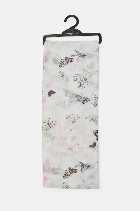 Women Multicolor Floral Printed Scarf sold by Redtag