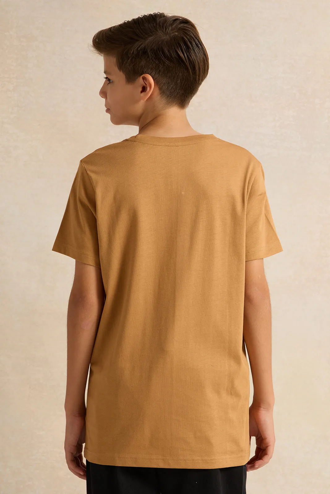 Senior Boys Brown Gaming Graphic T-Shirt sold by Redtag product image thumbnail 3