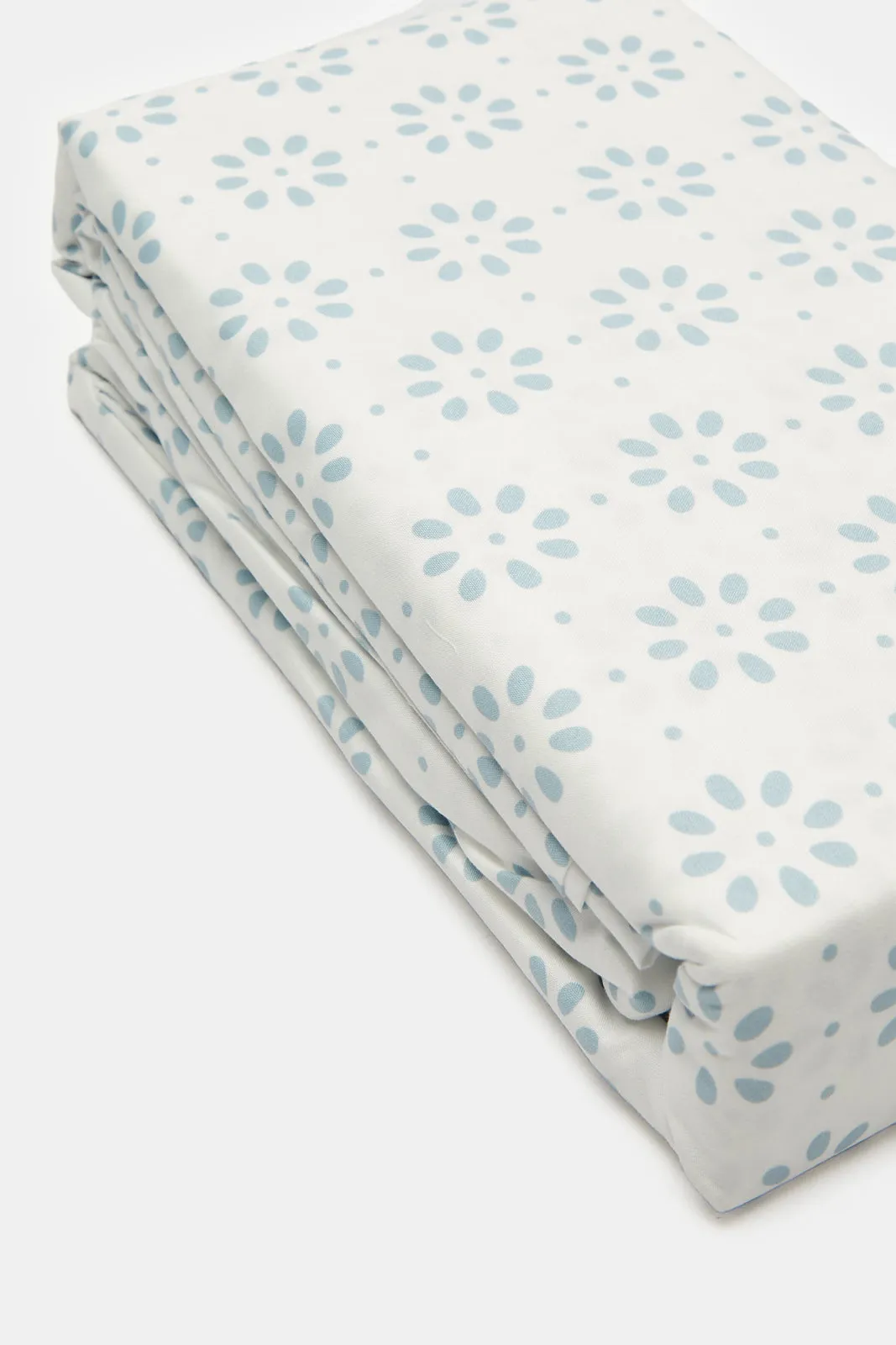 Teal 2 Piece Abstract Printed Flat Sheet (Single Size) sold by Redtag product image thumbnail 3