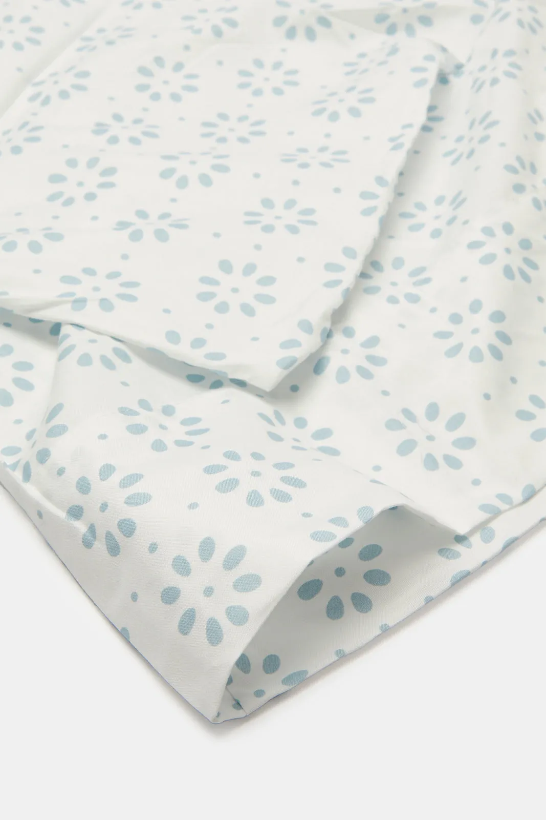 Teal 2 Piece Abstract Printed Flat Sheet (Single Size) sold by Redtag product image thumbnail 4