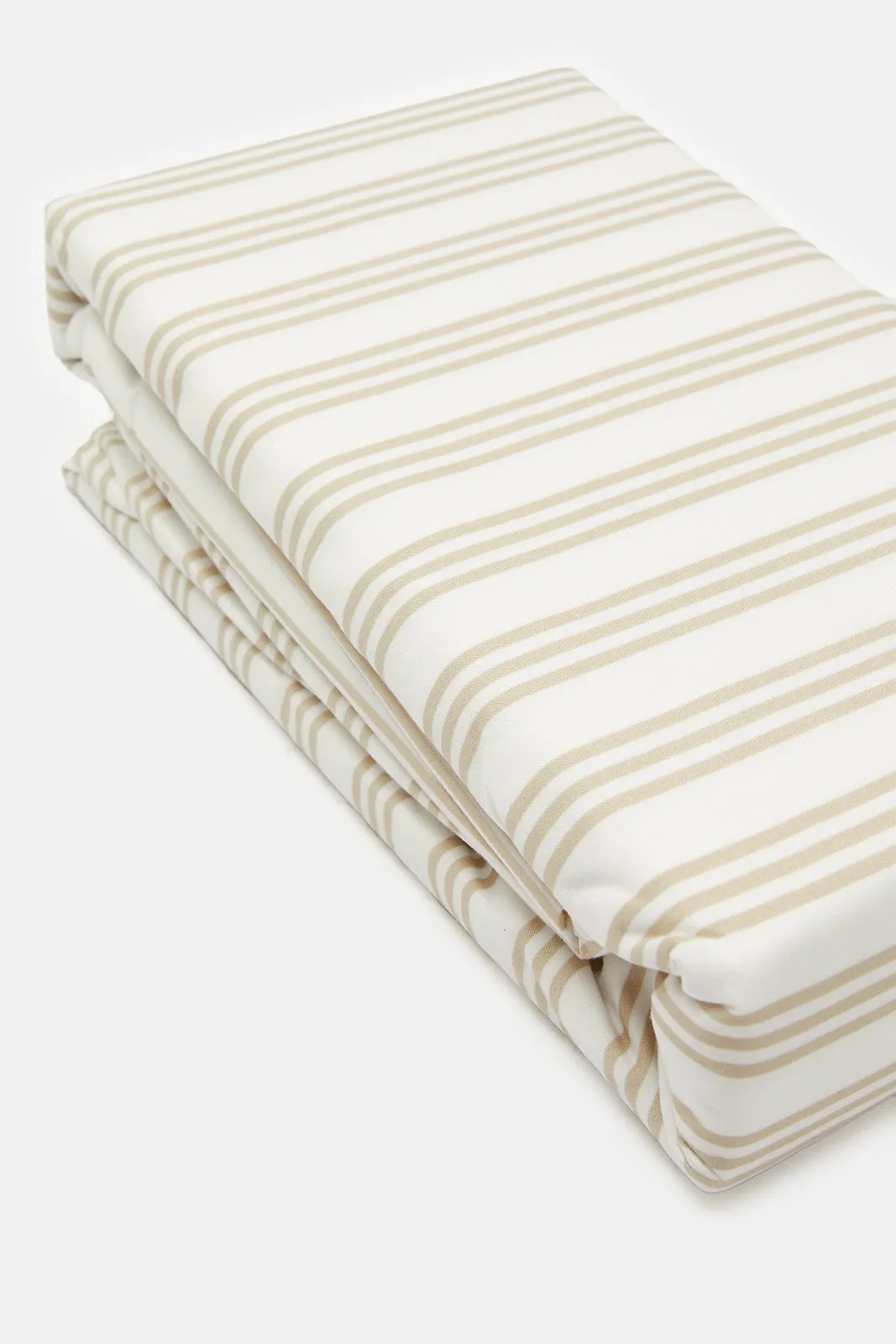 Beige Stripe Printed Flat Sheet (Single Size) sold by Redtag product image thumbnail 3
