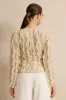 Women Beige Ruffled Jersey Top sold by Redtag