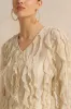 Women Beige Ruffled Jersey Top sold by Redtag