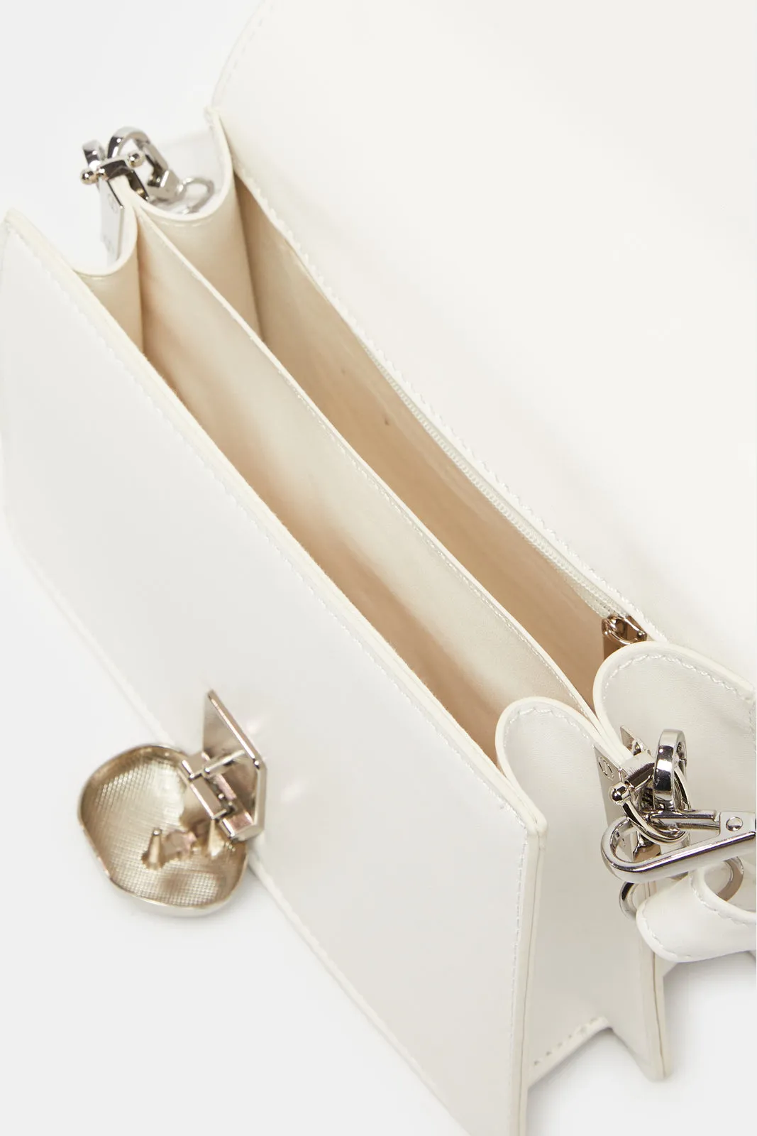 Women White Quilted Bag sold by Redtag product image thumbnail 4