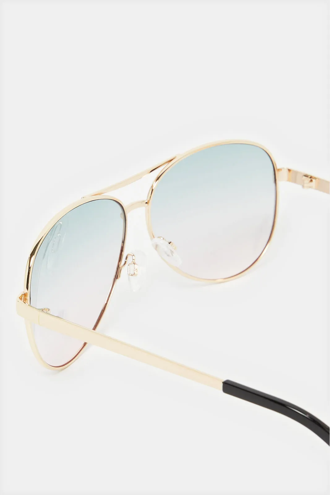 Women Gold Aviator Sunglasses sold by Redtag product image thumbnail 2