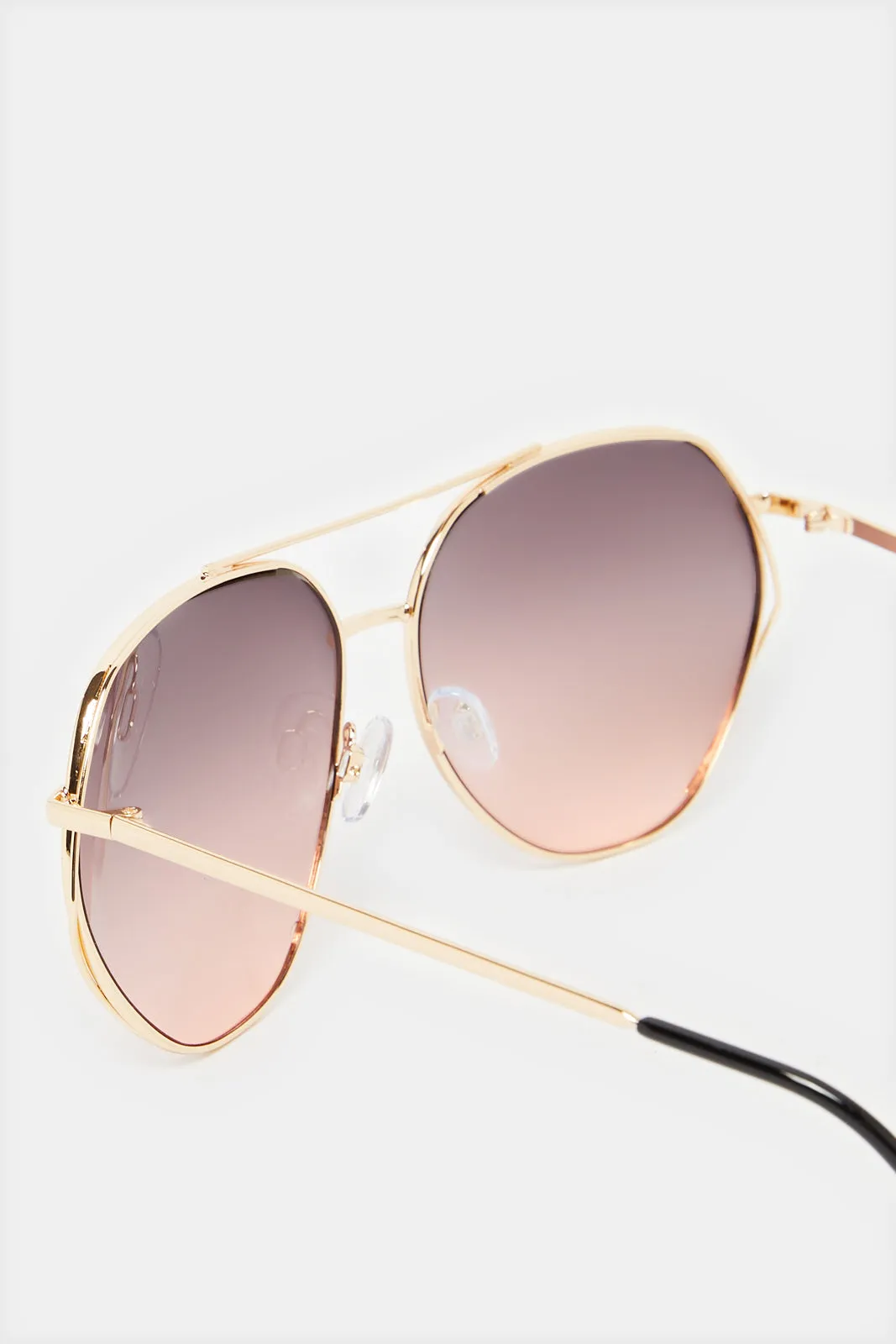 Women Gold Oversize Sunglasses sold by Redtag product image thumbnail 2