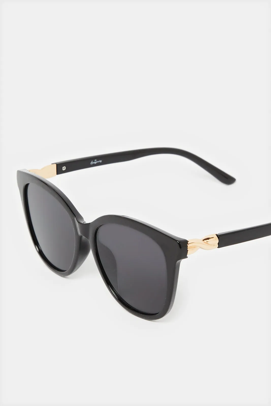 Women Black Wayfarer Embellished Sunglasses sold by Redtag product image thumbnail 3