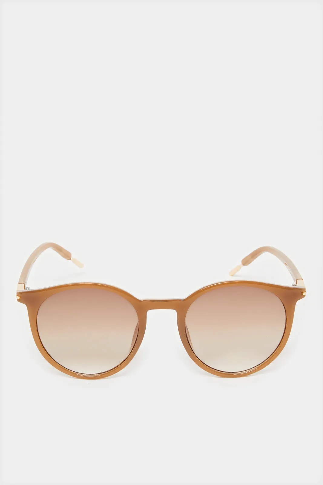 Women Brown Round Sunglasses sold by Redtag