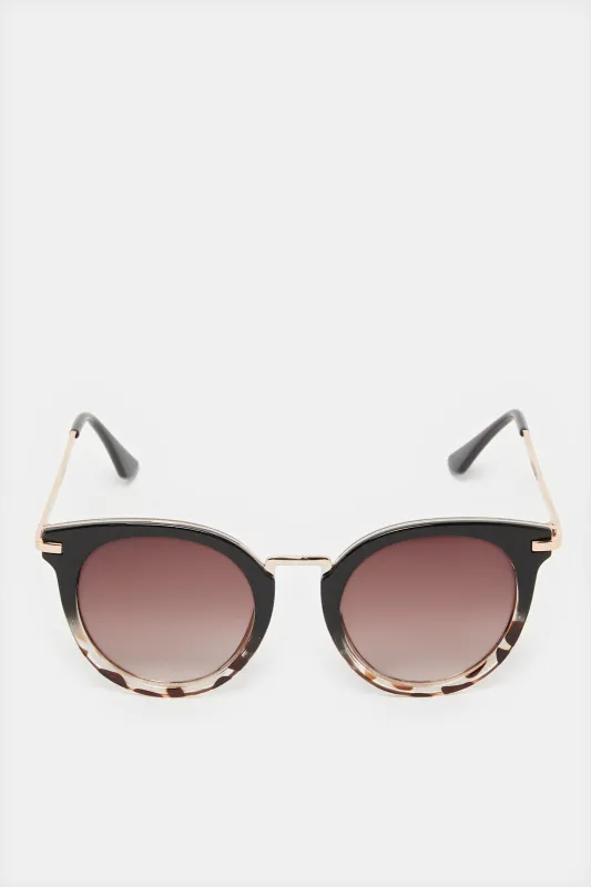 Women Gold Cat Eye Sunglasses sold by Redtag