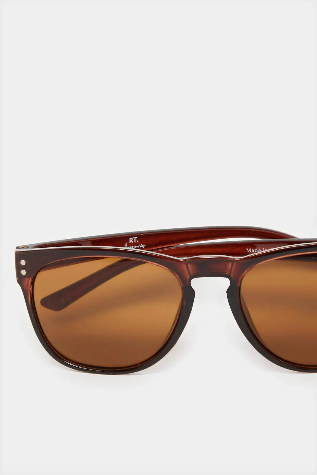 Men Brown Wayfarer Sunglasses sold by Redtag product image thumbnail 4