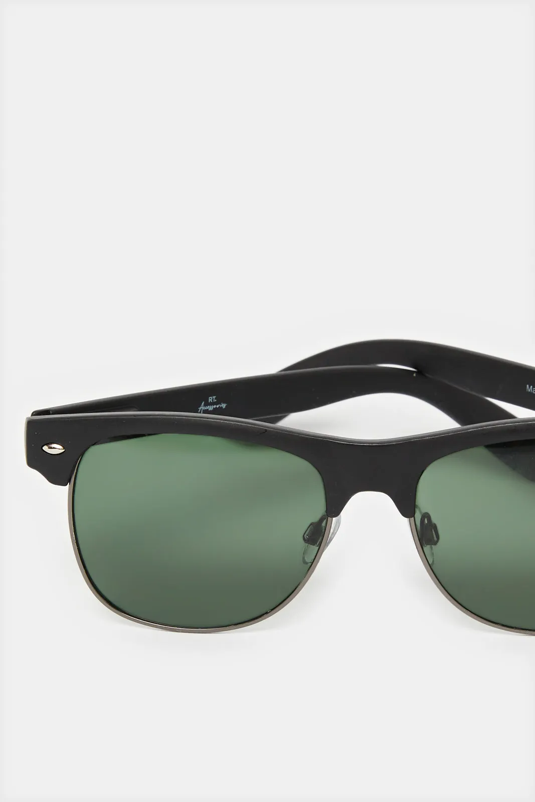 Men Black Round Sunglasses sold by Redtag product image thumbnail 4