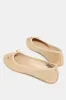 Women Gold Weaved Upper Ballerina sold by Redtag