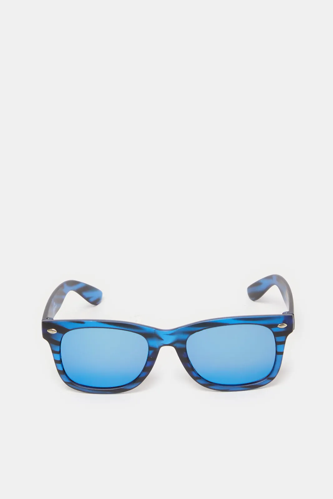 Boys Blue Printed Wayfarer Sunglasses sold by Redtag