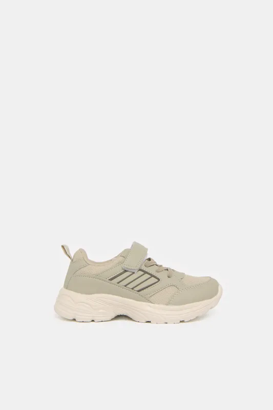 Boys Beige Rubber Chunky Sneakers sold by Redtag
