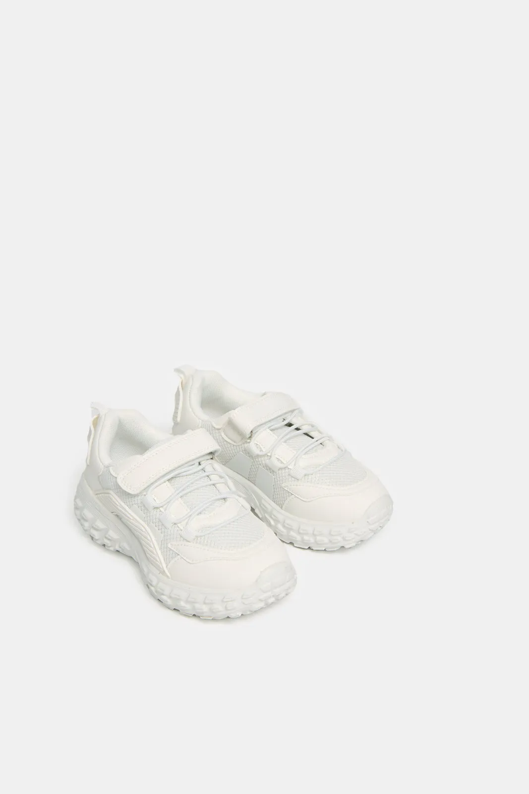 Boys White Material Chunky Sneakers sold by Redtag product image thumbnail 2