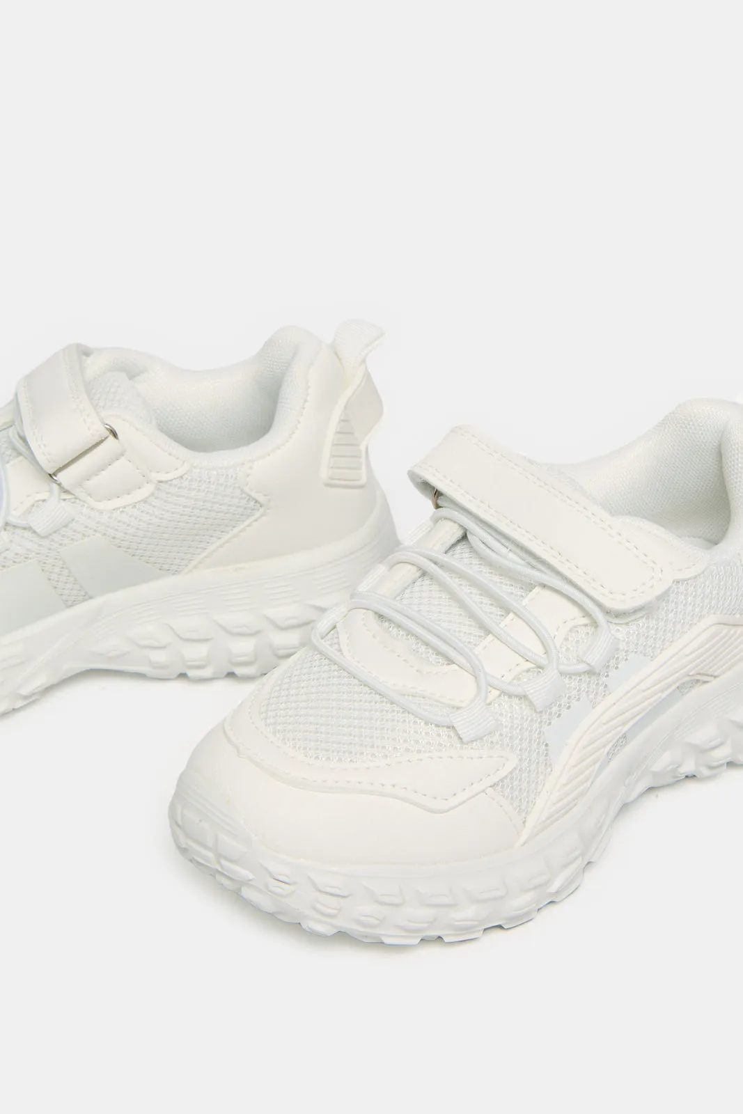 Boys White Material Chunky Sneakers sold by Redtag product image thumbnail 3