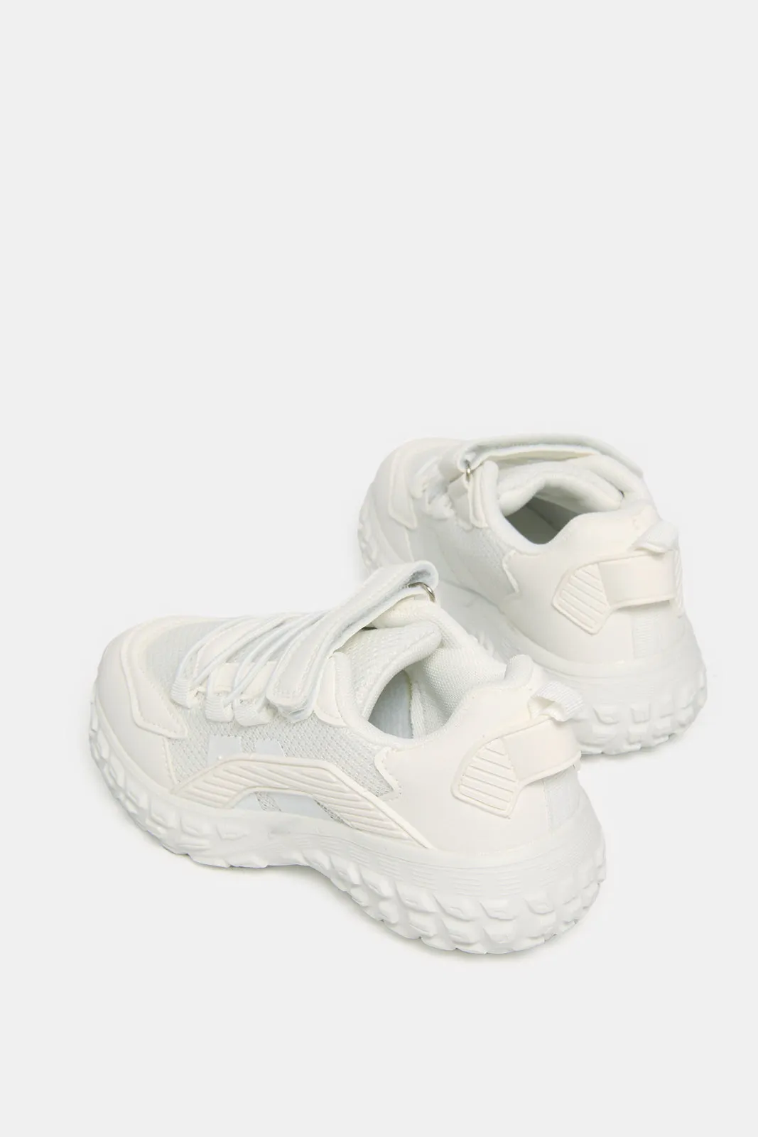 Boys White Material Chunky Sneakers sold by Redtag product image thumbnail 4