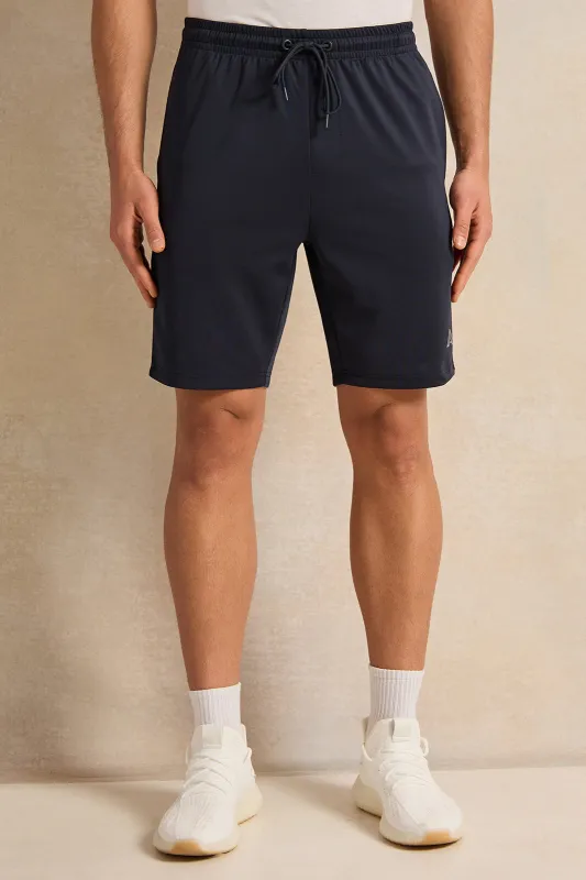Men Navy Active Shorts sold by Redtag