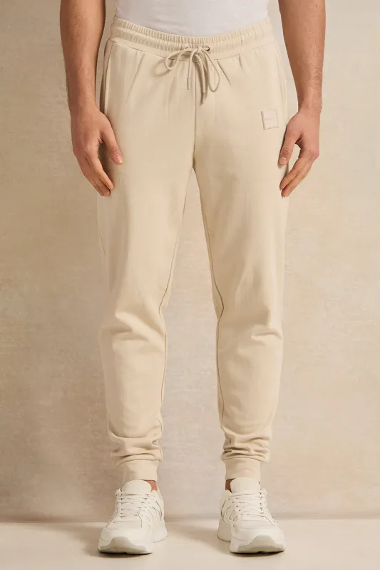 Men Beige Lounge Pants sold by Redtag