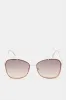 Women Gold Metal Oversized Sunglasses sold by Redtag
