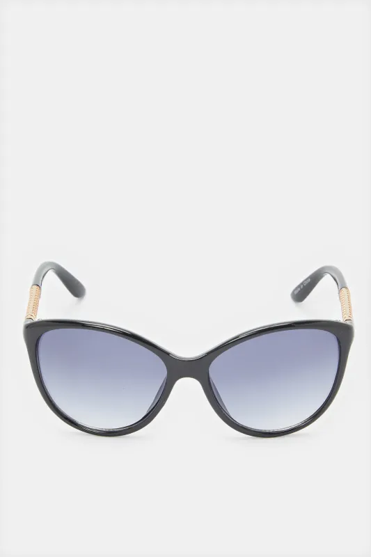 Women Blue Cat Eye Embellished Sunglasses sold by Redtag
