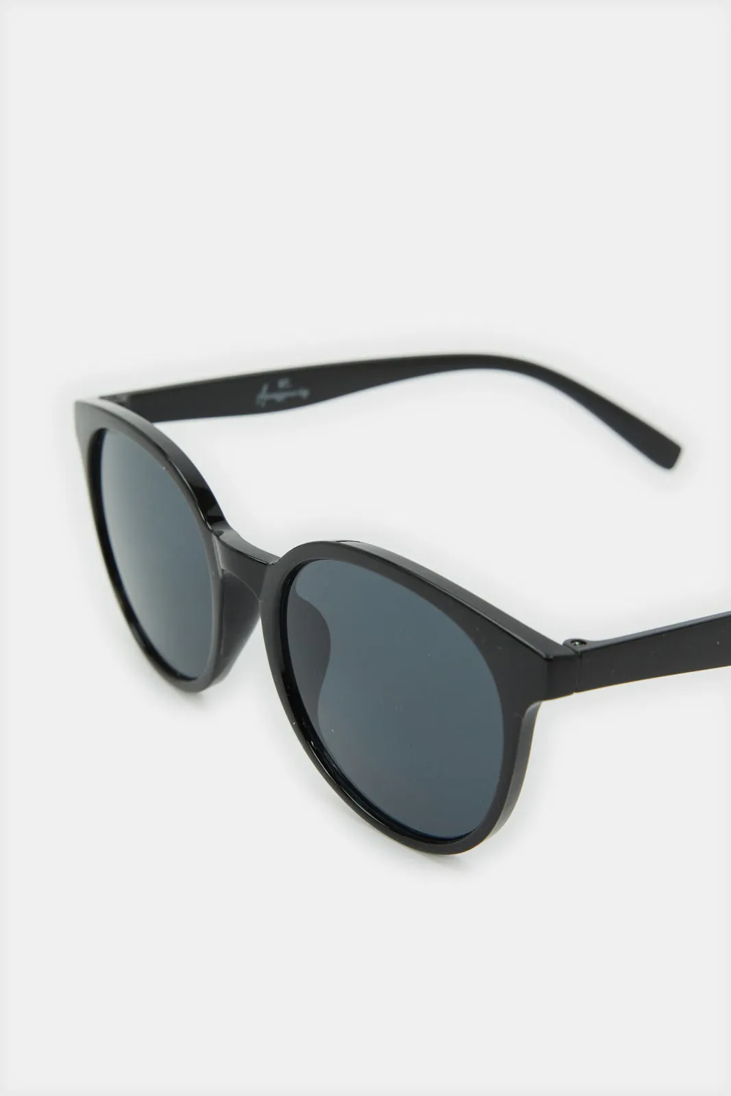 Men Black Round Sunglasses sold by Redtag product image thumbnail 3