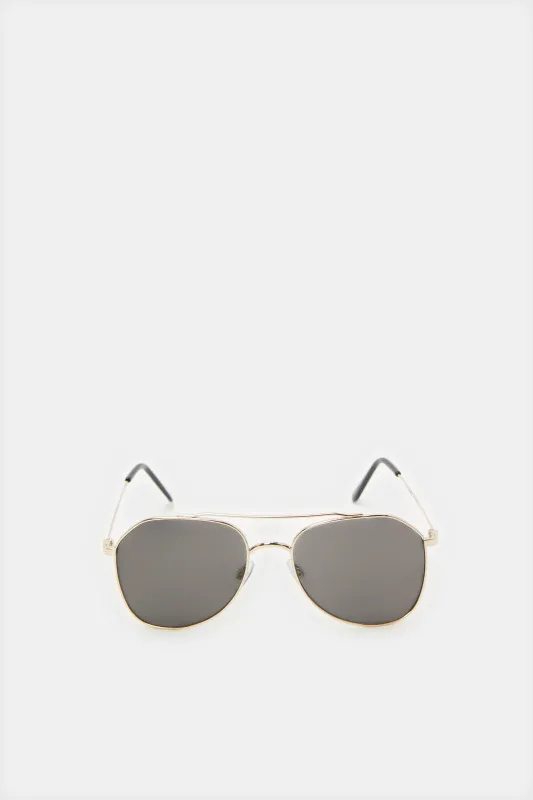 Men Black Aviator Sunglasses sold by Redtag