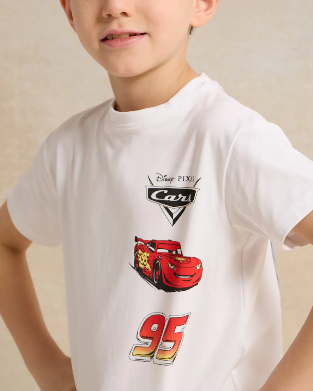 Boys White Printed T-shirt sold by Redtag product image thumbnail 4