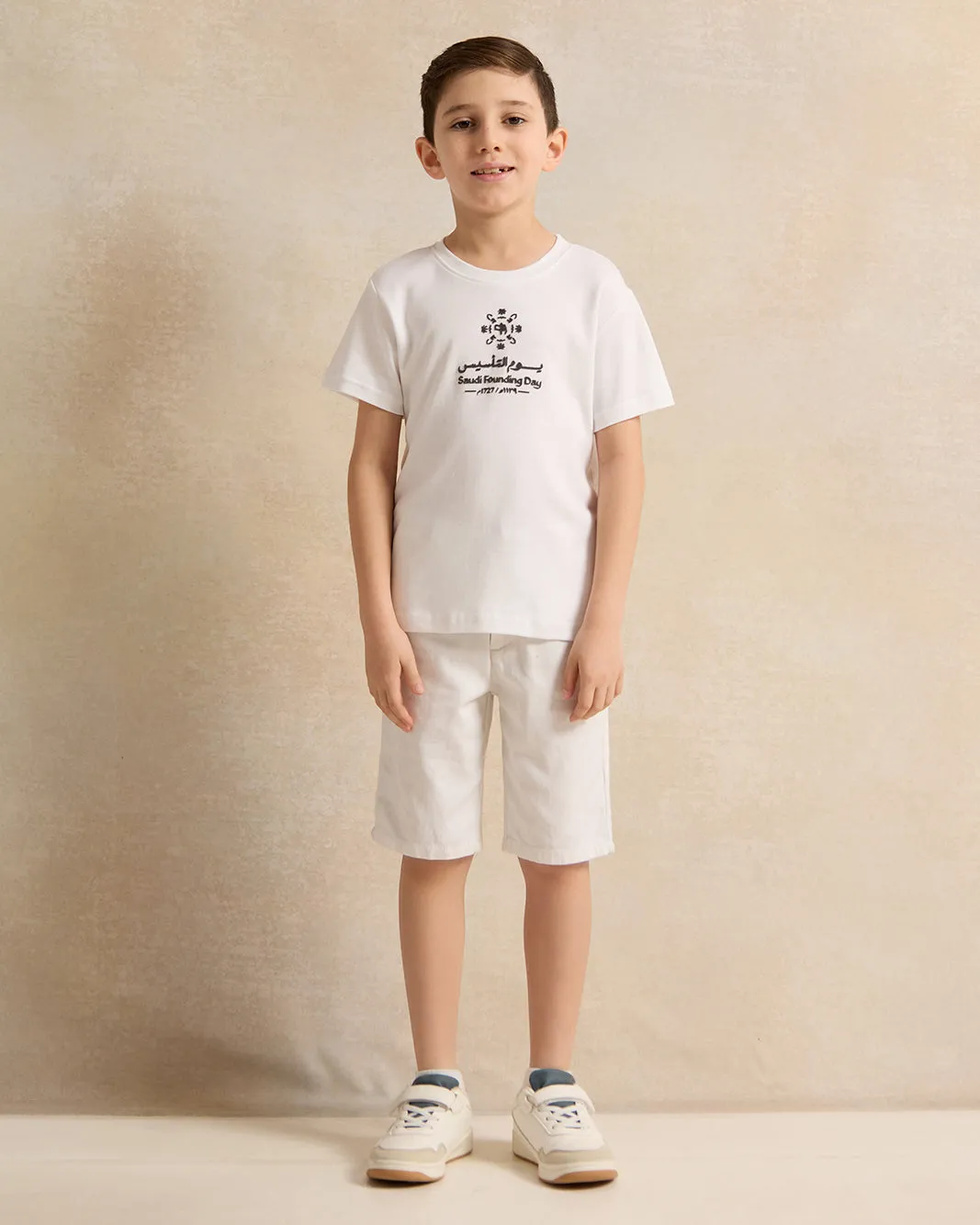 Boys White KSA Foundation Day Print T-Shirt sold by Redtag product image thumbnail 2