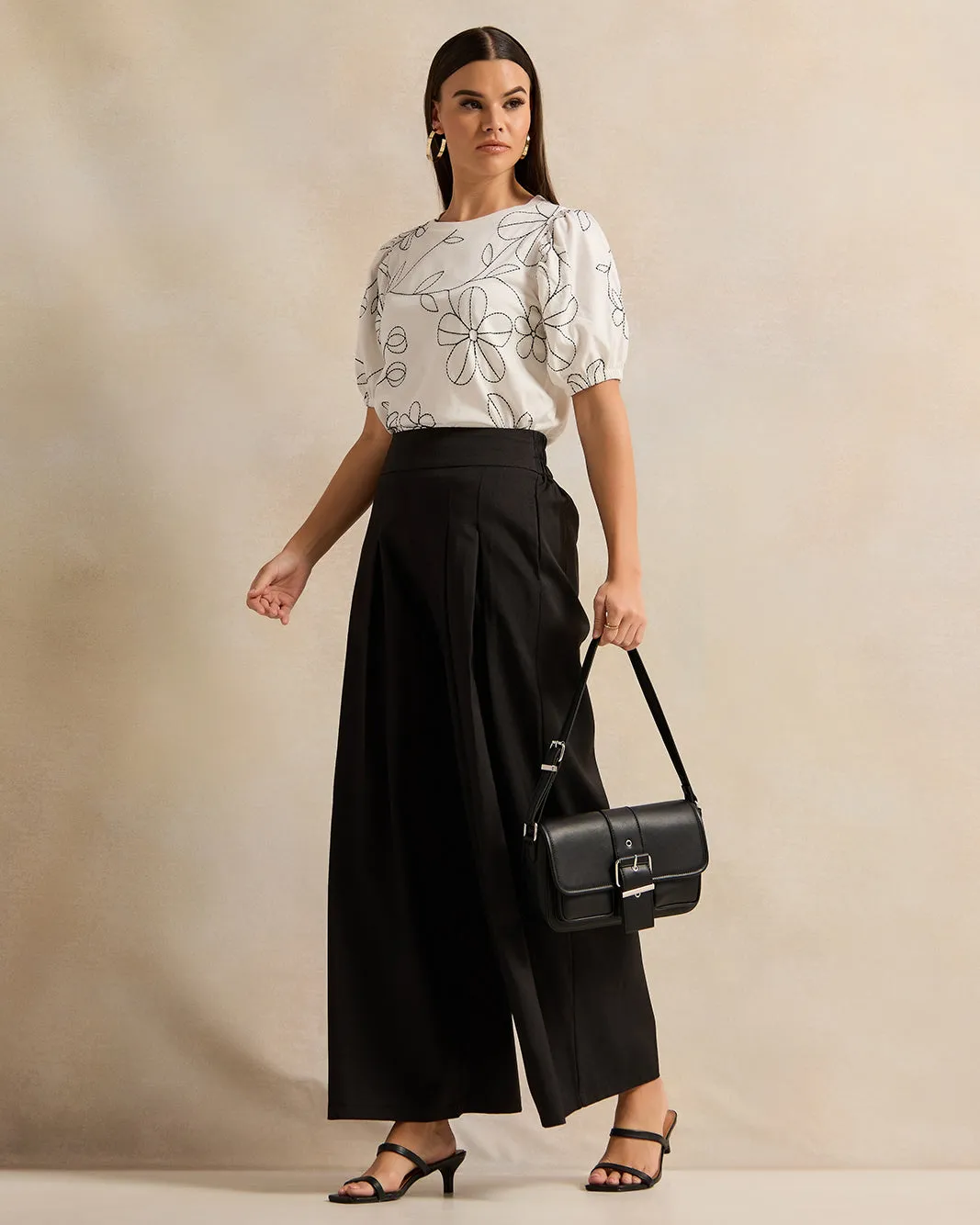 Women Ivory Embroidered Top sold by Redtag product image thumbnail 2