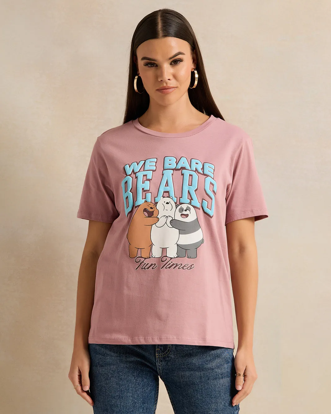 Women Purple Printed T-Shirt sold by Redtag