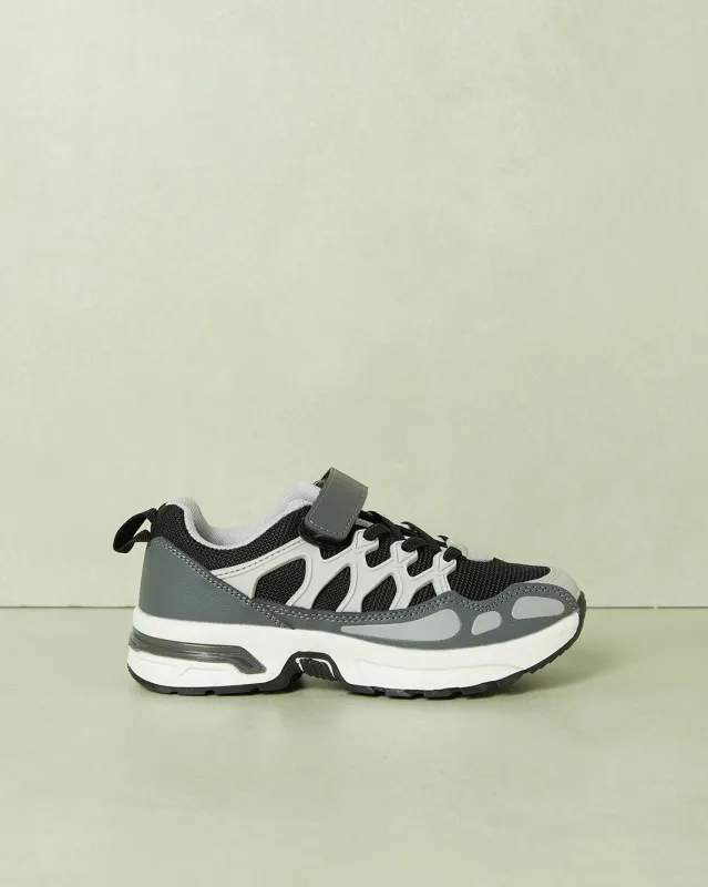 Boys Grey Colour Block Chunky Sneaker sold by Redtag