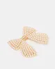 Women Gold Embellished Bow Hair Clip sold by Redtag