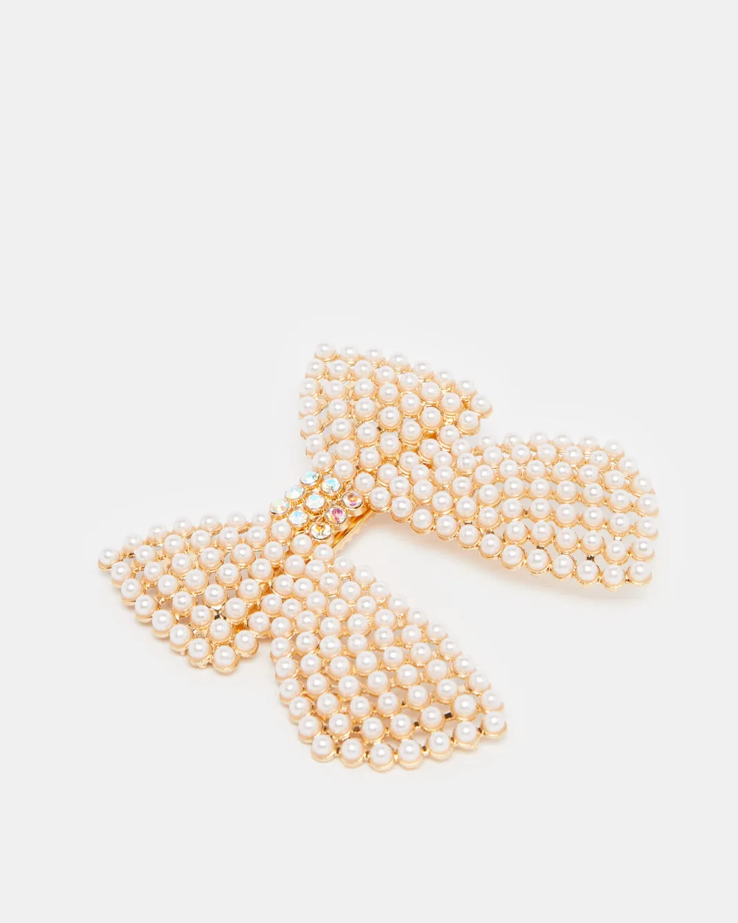 Women Gold Embellished Bow Hair Clip sold by Redtag product image thumbnail 2