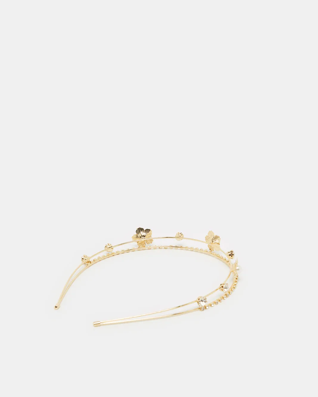Women Gold Metal Embellished Headband sold by Redtag product image thumbnail 3