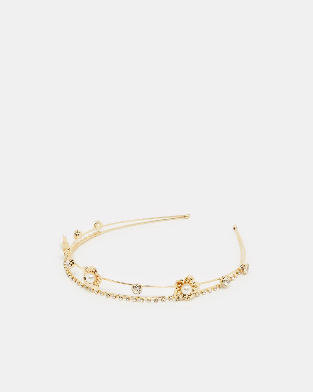 Women Gold Metal Embellished Headband sold by Redtag product image thumbnail 2