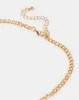 Women Gold Diamante Necklace And Earrings (2 Piece) sold by Redtag