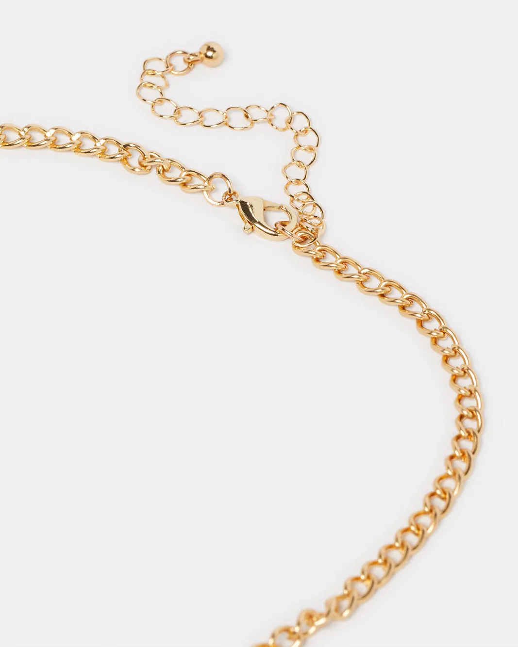 Women Gold Diamante Necklace And Earrings (2 Piece) sold by Redtag product image thumbnail 3