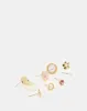 Women Gold Embellished Studs Set (8 Piece) sold by Redtag