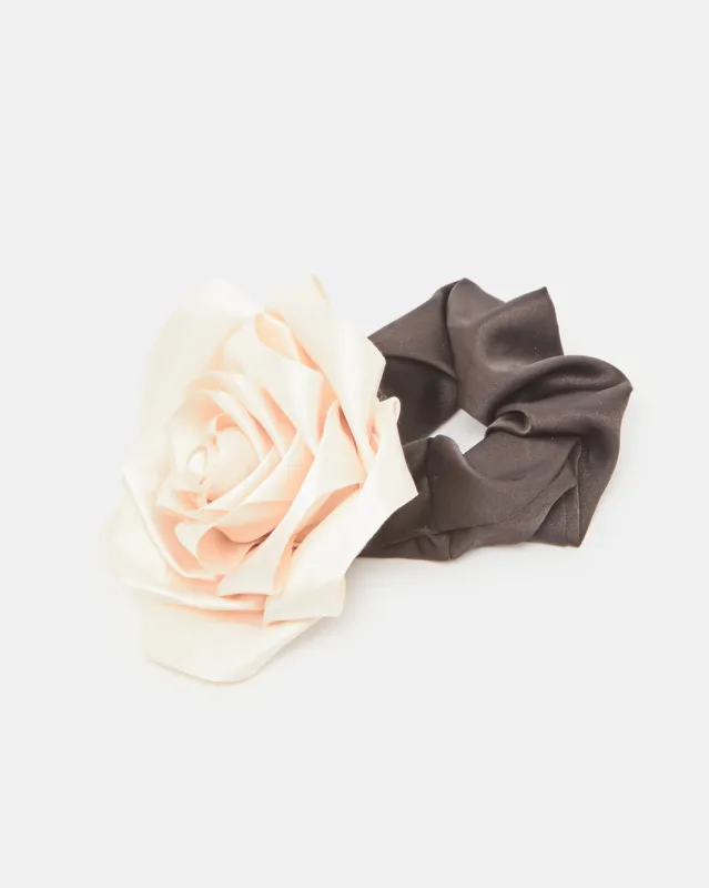 Women White And Brown Hair Scrunchy Set (2 Piece) sold by Redtag