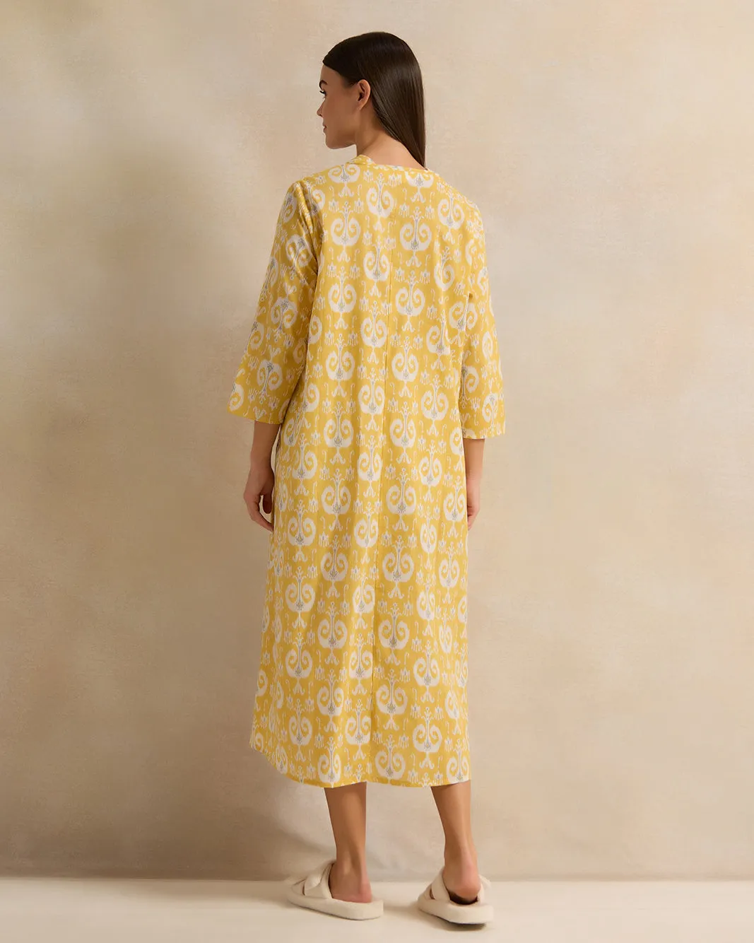 Women Yellow And Purple Print Nightgown sold by Redtag product image thumbnail 3