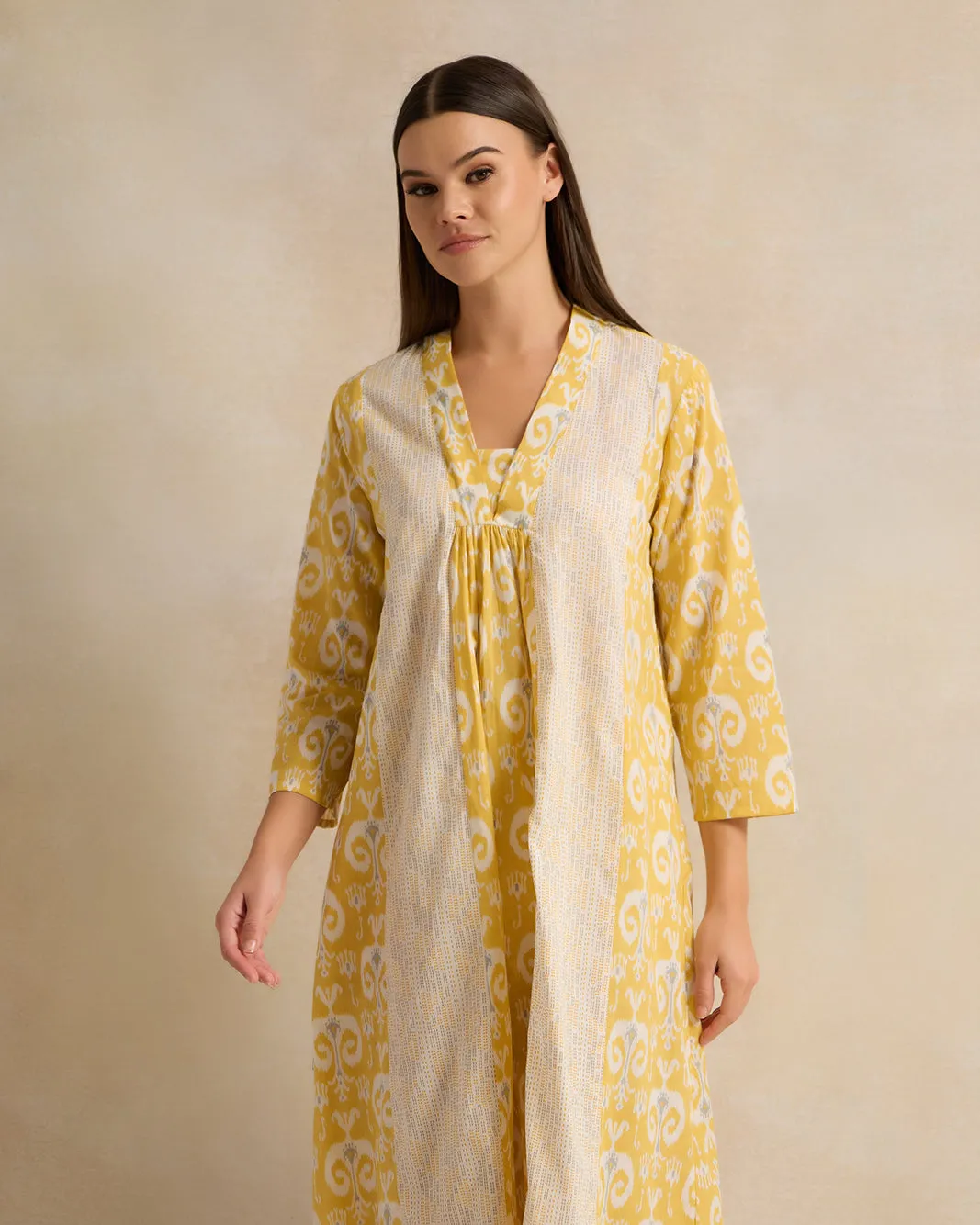 Women Yellow And Purple Print Nightgown sold by Redtag product image thumbnail 2