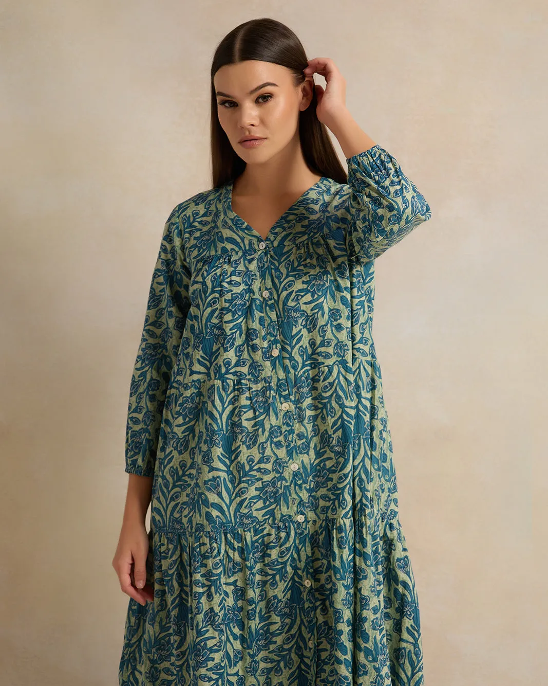 Women Green Printed Nightgown sold by Redtag product image thumbnail 2