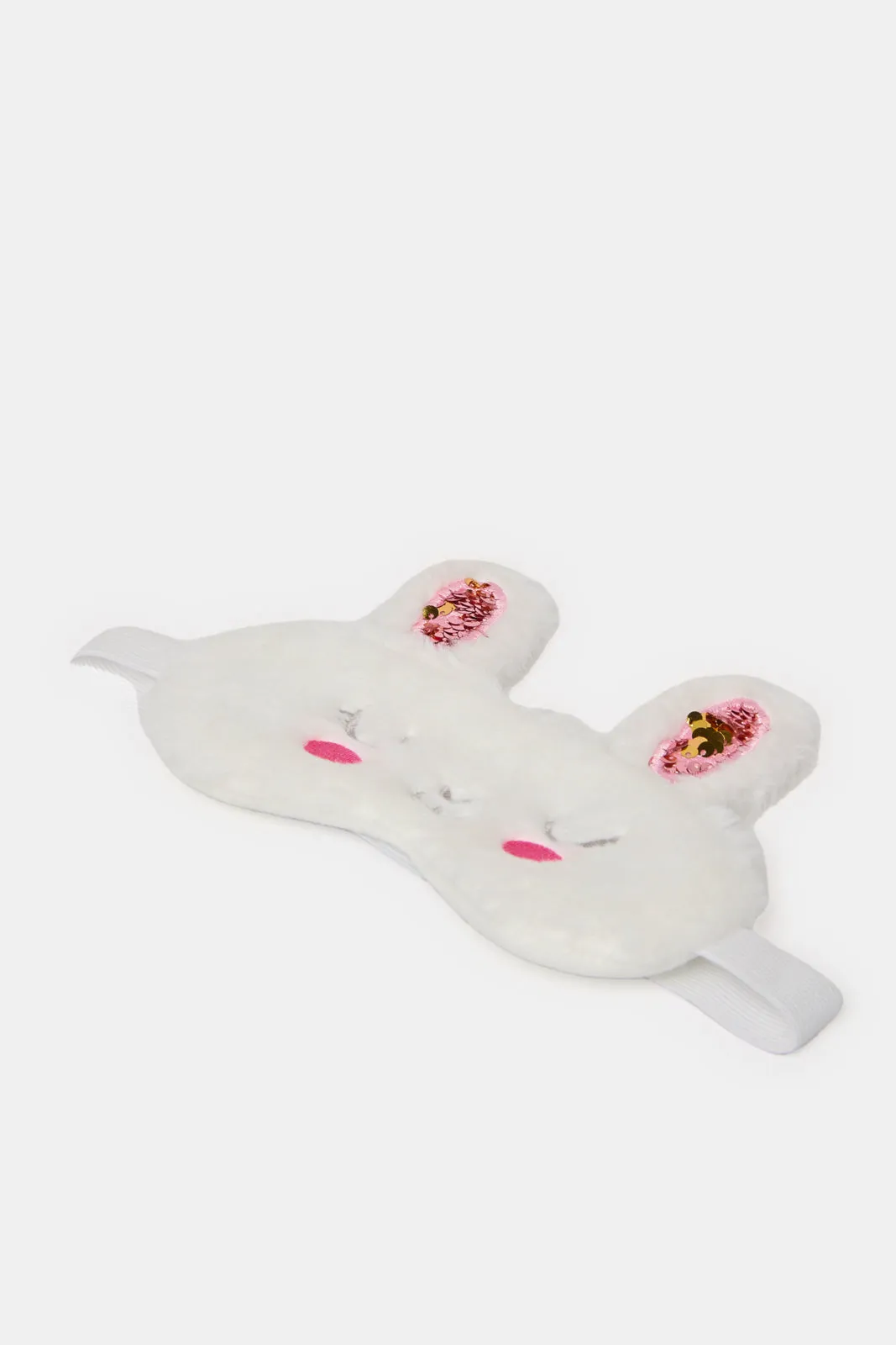 Women White And Pink Embellished Eye Mask sold by Redtag product image thumbnail 2