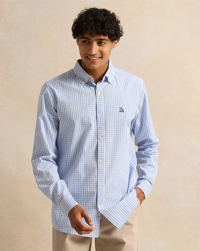 Men Blue Checkered Shirt made by Redtag