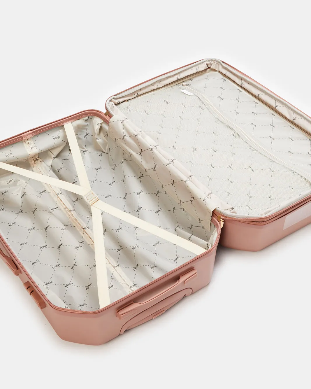 Rose Gold Textured Trolley Luggage 20 Inch sold by Redtag product image thumbnail 5