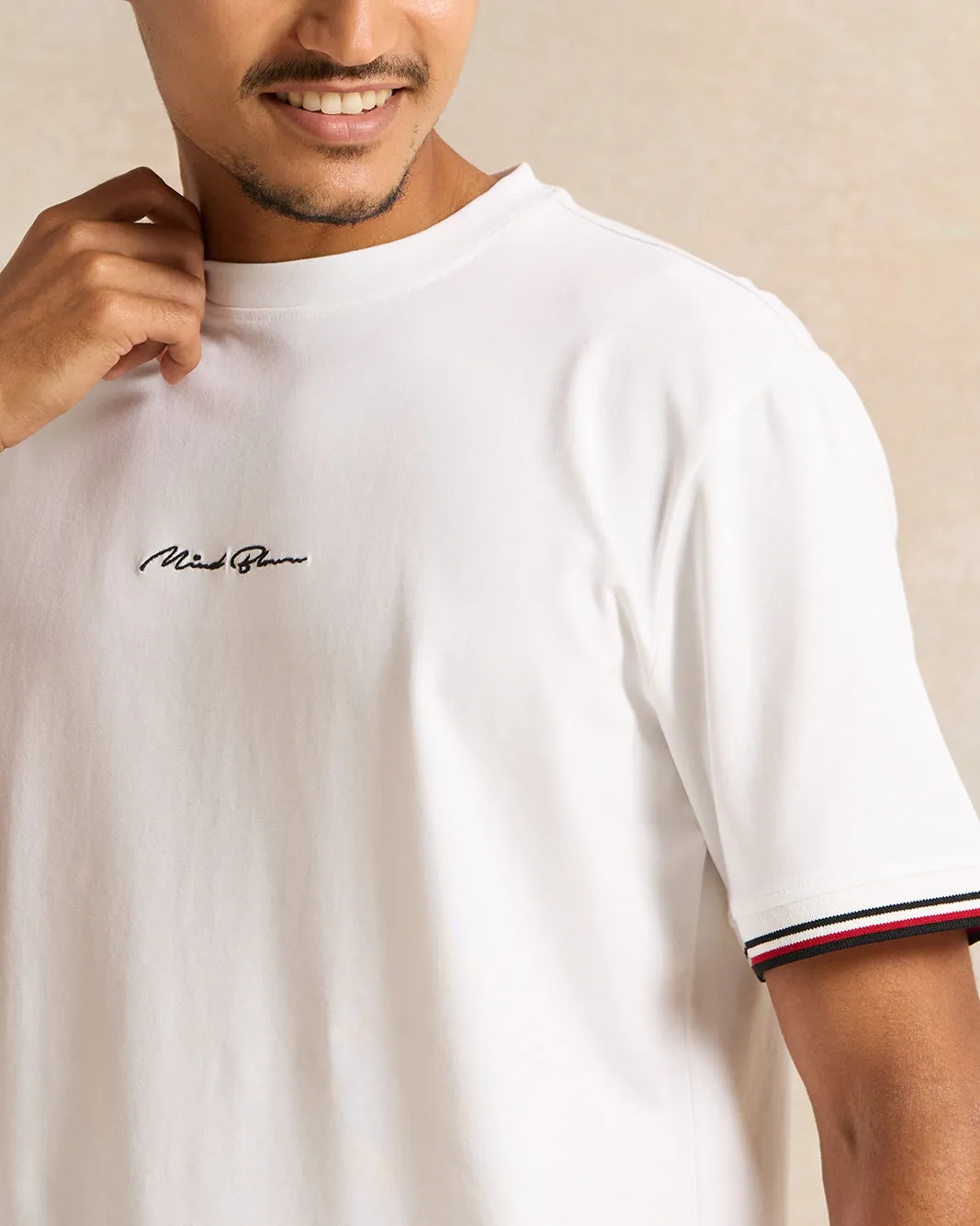 Men White Printed T-Shirt sold by Redtag product image thumbnail 4